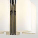 Lampa wisząca  Seoul - P05759BK COSMO Light wykonana w stylu nowojorskim biały szklany klosz - 2