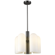 Lampa wisząca  Seoul - P05759BK COSMO Light wykonana w stylu nowojorskim biały szklany klosz
