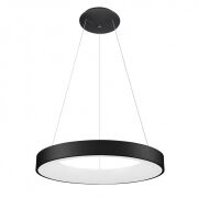 Lampa wisząca GIULIA 5304-850RP-BK-3 Italux PONADCZASOWY CZARNY OKRĄGŁY ZWIS ŚR. 60CM LED 50W 