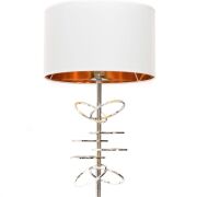 Lampa stołowa  MILARI LDT 5530 (WT+CHR) Lumina Deco 