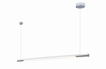 Lampa wisząca ORGANIC HORIZON P0359 poprzeczna rurka Maxfliz lampa jest w stylu nowoczesnym chrom led okrągła 150 długości