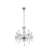 Żyrandol LAMPA wisząca MAGNOLIA RLD94016-5A Zumaline świecznikowa OPRAWA zwis na łańcuchu z kryształkami ze szkła akrylowego chrom przezroczysty nowoczesna tanio 