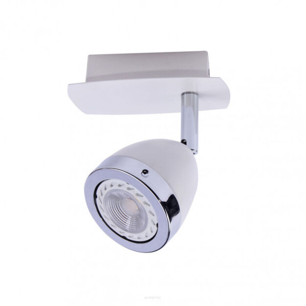 Reflektor CALASA SPL-9372-1A WH Italux Biały z chromowanym pierścieniem