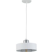 Lampa wisząca POKER 1 SIGMA 32063 biała ze srebrnym akcentem