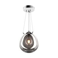 LAMPA WISZĄCA LAMPA WEWNĘTRZNA MOON PENDANT  P19066B-D25 ZUMA LINE E27  SZKŁO  Transparentny czarny
