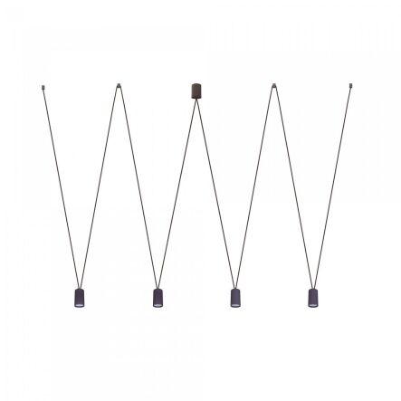 Lampa wisząca More Tone 4xGU10 czarna 7822