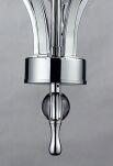 Lampa Wisząca Impress 5 Azzardo 1976-5P BK  z metalu o wykończeniu chromowanym i szklanym abażury w kolorze czarnym - 2
