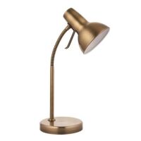 Lampa stołowa AMALFI Task table USB mosiądz ENDON LIGHTING 76646