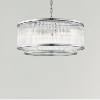 Lampa wisząca SERGIO P0528-06H-F4AC ZumaLine Wykonana z metalu i szkła chrom