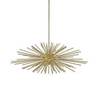 LAMPA WISZĄCA URCHIN ZUMALINE P0491-09E-F7DY ZŁOTA rozłożysta konstrukcja nieschematycznym wzornictwie 