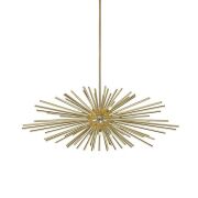 LAMPA WISZĄCA URCHIN ZUMALINE P0491-09E-F7DY ZŁOTA rozłożysta konstrukcja nieschematycznym wzornictwie 