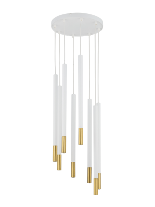 Lampa wisząca SOPEL DUE 33240 SIGMA nowoczesna biało/złota