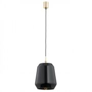 Lampa wisząca IRUN 4277 Argon Czarny szklany klosz