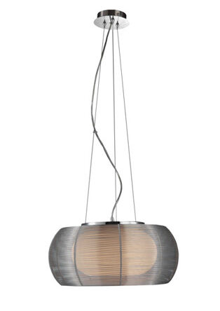 Lampa wisząca Tango MD1104-2L srebrna Zuma Line z aluminium i szkła