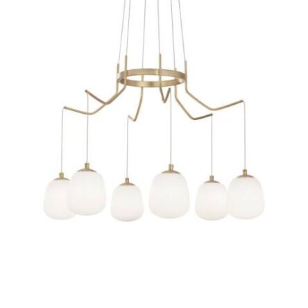LAMPA WISZĄCA Karousel SP 2066387  w kolorze mosiężnym Ideal Lux 