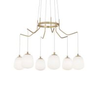 LAMPA WISZĄCA Karousel SP 2066387  w kolorze mosiężnym Ideal Lux 