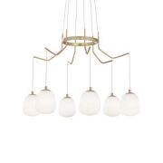 LAMPA WISZĄCA Karousel SP 2066387  w kolorze mosiężnym Ideal Lux 