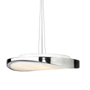 Lampa wisząca Circulo 48 chrom AZzardo AZ0986 wykonana jest ze stali w kolorze chromu i szkła