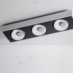 Oprawa natynkowa Lava X3 NT edge.LED CRI80 Labra   3.0727  techniczna prostokąt potrójna 7 cm wysokości LED różne kolory wykończenia