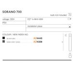 Słupek ogrodowy SORANO 700 IP54 Azzardo AZ4445 czarny 70 cm E27 - 3