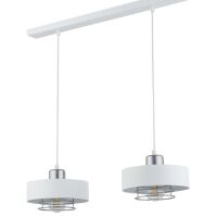 Lampa wisząca POKER 2 SIGMA 32067 BIAŁA SREBRNA LOFT