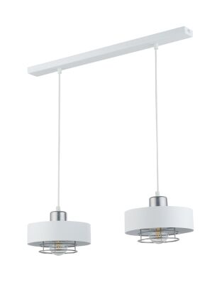 Lampa wisząca POKER 2 SIGMA 32067 BIAŁA SREBRNA LOFT