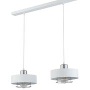 Lampa wisząca POKER 2 SIGMA 32067 BIAŁA SREBRNA LOFT