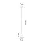 Lampa wisząca TAZILA SL.0989 SOLLUX LIGHTING stożek ES111 czarny - 2