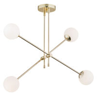 Lampa sufitowa ABSTRACT 1695 ARGON MOSIĄDZ BIAŁE KULE