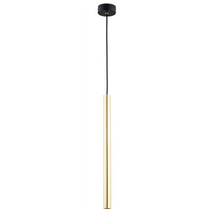 Lampa wisząca SICILIA 4752 Argon tuba LED złota mosiądz