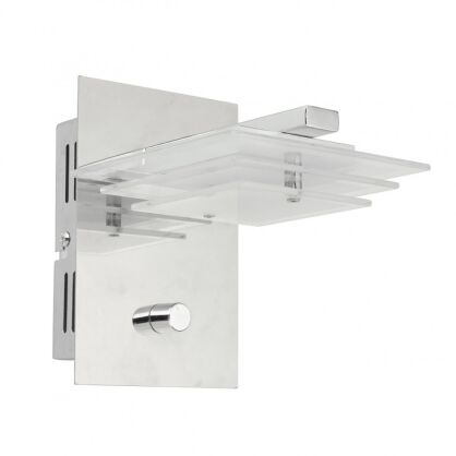 Kinkiet Rhino W0272A CLEAR Italux  chromowane metalowe elementy 