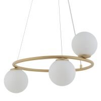 Lampa wisząca GAMA 33380 SIGMA złota podstawa białe kule