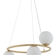 Lampa wisząca GAMA 33380 SIGMA złota podstawa białe kule