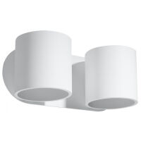 Kinkiet ORBIS  Sollux SL.0659 dwie białe tuby prosty nowozesny design 