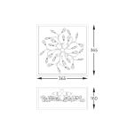 C0578-04A-B5TF SPRING LAMPA SUFITOWA CZARNO-ZŁOTA/BLACK-GOLD ZUMALINE - 2