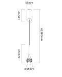 Lampa wisząca CRIMA CROMO ORLICKI DESIGN CHROM nowoczesna - 3