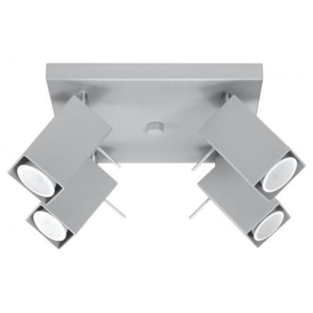  Efektowna lampa sufitowa listwa MERIDA 4  Szary SL. 0458 SOLLUX LIGHTING nowoczesny