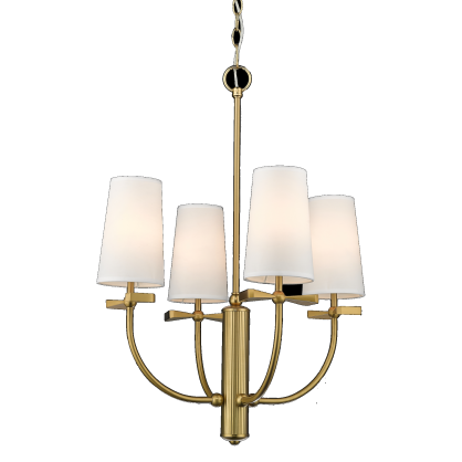 Lampa wisząca BOW P04190BR Cosmo Light mosiądz 4xE14 klasyczna