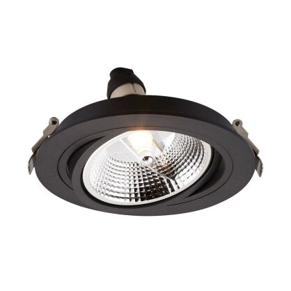 Oprawa wpuszczana CHUCK 111 SL ROUND ARGU10-055 Zumaline czarna ruchoma 