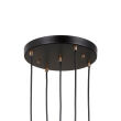 Lampa wisząca Torno PND-40813-5R-BK-HBR Italux - 3