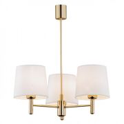 Lampa wisząca żyrandol PONTE 6110 Argon mosiądz biały 3xE27