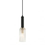 Lampa wisząca PEROLA PND-43309-1 BK+BR Italux Nowoczesna średnica 10 cm