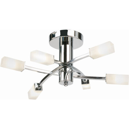 Lampa sufitowa HAVANA chrom/biały ENDON LIGHTING 146-6CH