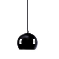 Lampa wisząca Noa 1 czarna/złota AZzardo PL-1020 BK/GO AZ1033   wykonana z metalu i aluminium w kolorze czarnym klosz kulisty