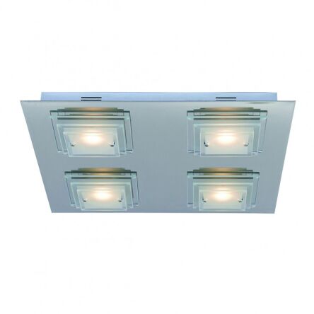 Plafon Peppe C0509A CLEAR Italux  chromowane metalowe elementy 