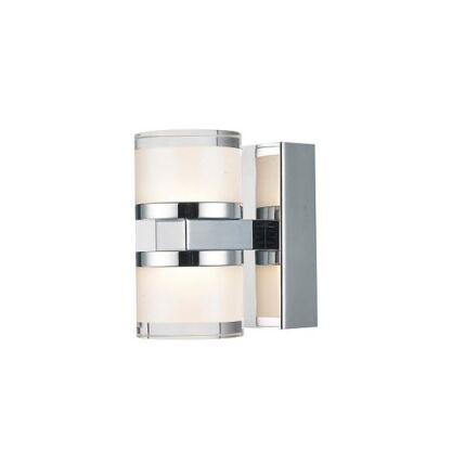 Lampa łazienkowa kinkiet TANZA AZ3361 Azzardo chrome 2 okrągłe klosze 