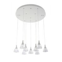Lampa wisząca DALMATIA 9 AZ3144 nowoczesna minimalistyczna kolor czarny 9 źródeł światła