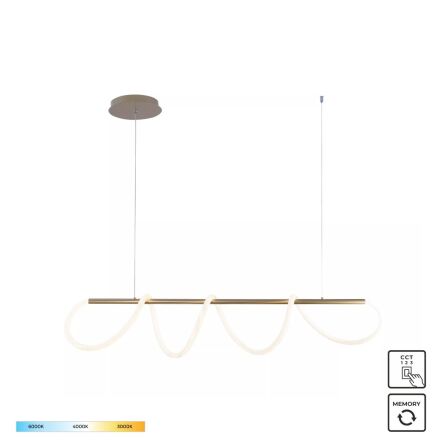 20006PM-GD BALBO LAMPA WISZĄCA ZŁOTA/GOLD ZUMALINE