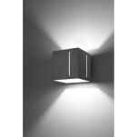 KINKIET PIXAR Szary Oświetlenie aluminium Nowoczesna ELEGANCKI SL.0396  SOLLUX LIGHTING kwadrat   - 2