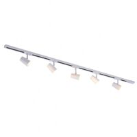 Zestaw sufitowy szynowy Astley 914103 ITALUX nowoczesny biały 5 reflektorów 150 cm długości 